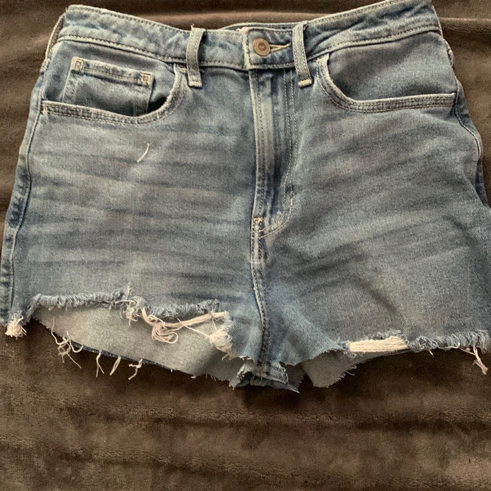 high waisted vintage straight short shorts